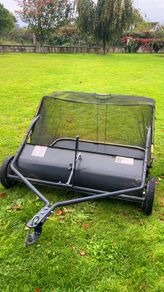Go pull behind mower leaf collector