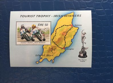Irish stamps, 1996 mini sheet, Tourist Trophy- Irish Winners