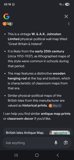 Educational map of Great Britain and Ireland
