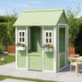 Wooden Kids Garden Playhouse with Planters  144cm Outdoor Play House Image 3