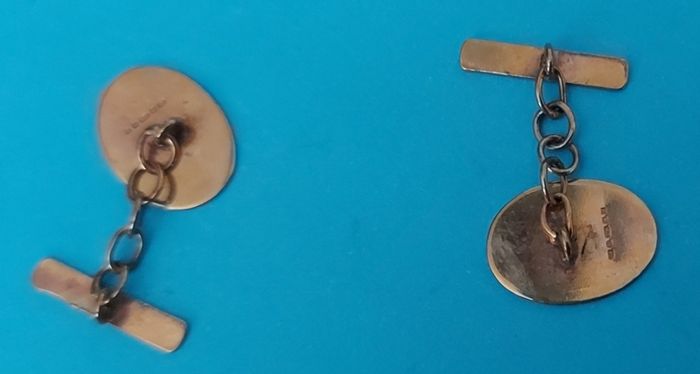 9 Ct Gold Cuff Links 2.7g
