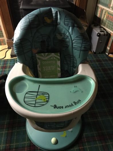 high chair.