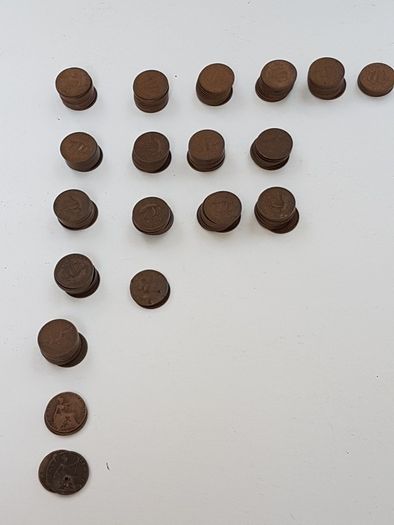 164 x Vintage Half Penny British Coins