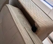 Divan base bed with headboard and mattress