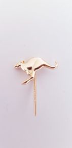 Gold Plated Kangaroo Brooch