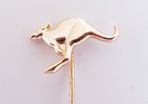 Gold Plated Kangaroo Brooch