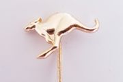 Gold Plated Kangaroo Brooch