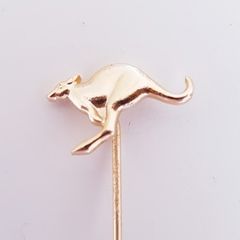 Gold Plated Kangaroo Brooch