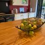 Cream Kitchen with Solid Oak Worktops + integrated Dishwasher & Fridge/Freezer + new Quartz black Sink & Mixer Tap Image 8