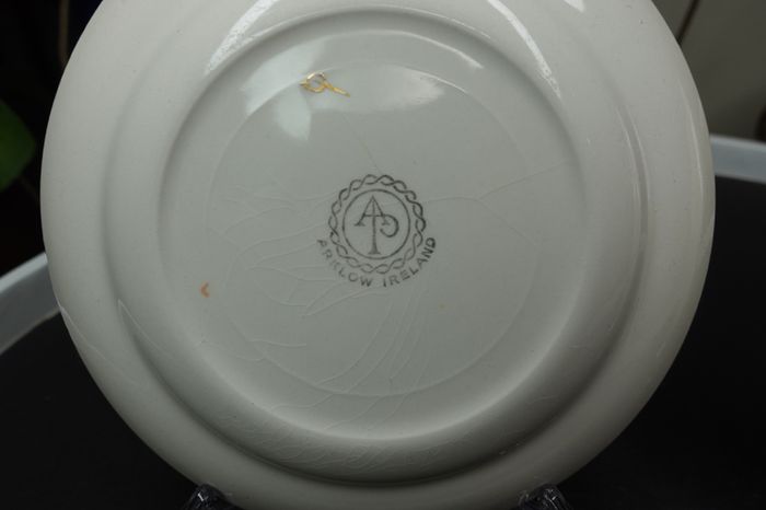 Vintage Souvenir Plate Arklow Pottery Republic of Ireland, Dun Laoghaire (Set)