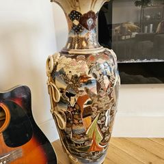 Japanese Vase Handpainted Antique - Maynooth