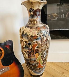 Japanese Vase Handpainted Antique - Maynooth