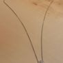 Beautiful diamond pendant 18ct white gold 19 round brilliant cut diamonds 2g, D18 free reg post Image 5