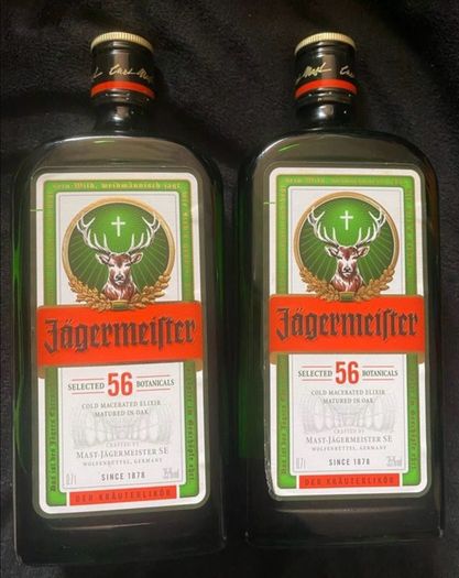 Jagermeister empty bottles