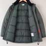 Levis Strauss Co Mens Khaki Green Padded Utility Parka Jacket M Image 2