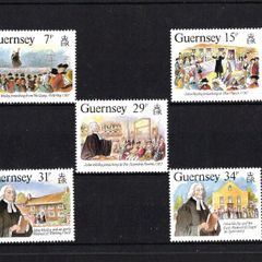 1987 Guernsey The 200th Anniversary of the visit from John Wesley Commemorative Stamps Mint Never Hinged (MNH)