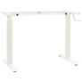 Manual Height Adjustable Standing Desk Frame Hand Crank White Image 5