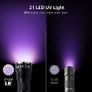21 LED 395nm UV Torch, Black Light Detector for Pets Urine, Stain, Bed Bugs on Carpet or Floor, Fake Banknote and More, Valentines Day Gift, 3 AAA Batteries Included (FREE SHIPPING) Image 5
