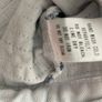 White Denim Jacket- Distressed Style with Blue Stripes- Size S Image 8