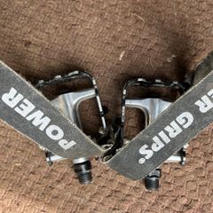 Alloy Pedals and Power Grip Straps