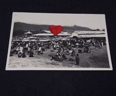 Sumatra Postcard : Market and Fair , Brastagi , Sumatra - 1920s