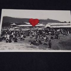 Sumatra Postcard : Market and Fair , Brastagi , Sumatra - 1920s