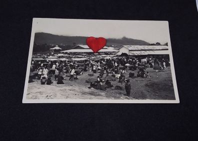 Sumatra Postcard : Market and Fair , Brastagi , Sumatra - 1920s