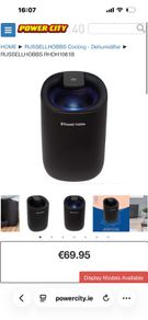 Russell Hobbs dehumidifier almost brand new