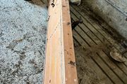 Antique hayseed/ fertiliser shaker. 10 ft long