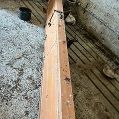 Antique hayseed/ fertiliser shaker. 10 ft long