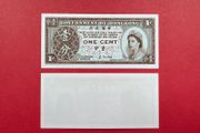Hong  Kong  1 Cent  1992 / 1995 ( Uniface ) Pick 325e  ( Uncirculated )