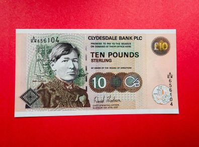 Scotland ( Clydesdale BANK  ) 10 Pounds 2007   UNC. Pick 226f