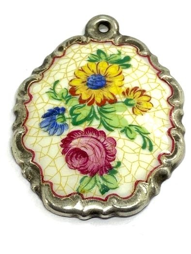 Antique Rosenthal Porcelain Pendant