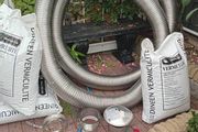 new stove flue liner, heart,fittings etc