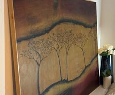 Hudge 3D Texture Abstract Landscape Art 125/90cm