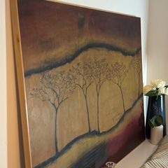 Hudge 3D Texture Abstract Landscape Art 125/90cm