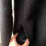 COS 100% Boiled Wool Cocoon Zip Jacket Coat - Black Image 5