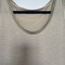 Beige and Gold vest top size M Image 2