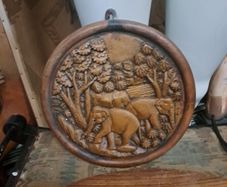 Vintage Wooden Elephant Plaques