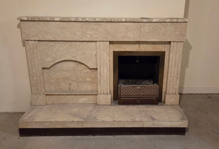 Marble fireplace