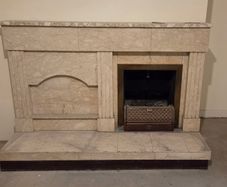 Marble fireplace