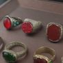Lot of 15 Handmade Brass Rings  Ancient Style Mixed Vintage Jewelry Image 6