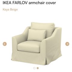 Ikea Farlov armchair covers x 2