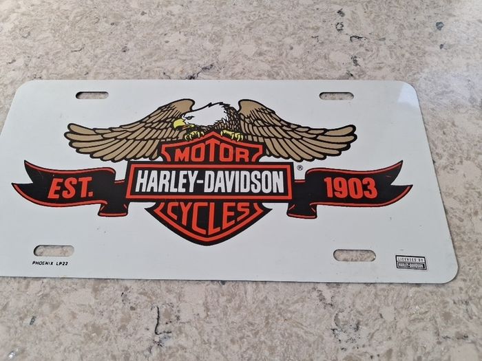 Harvey Davidson reg plate