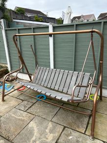 Garden swing chair - needs repair