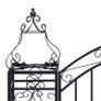 Ornamental Garden Gate Wrought Iron 122x20.5x100 cm Image 2