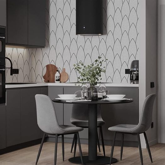 Black and White Stripe Wallpaper Peel and Stick Wallpaper Self Adhesive Contact Paper Sticky Back Plastic Vinyl Film Modern Tree Wallpaper Removable Waterproof Roll for Bedroom (FREE SHIPPING)