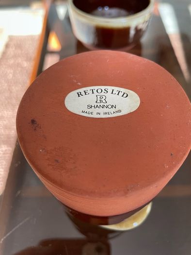 Vintage Retos Shannon Handmade Studio Pottery Milk Jug Sugar Bowl