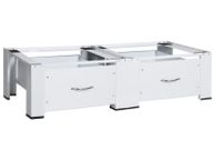 main image for ad Double Washing and Drying Machine Pedestal with Drawers White