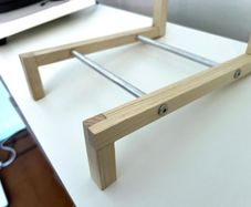 Solid Poplar Vinyl Record Stand